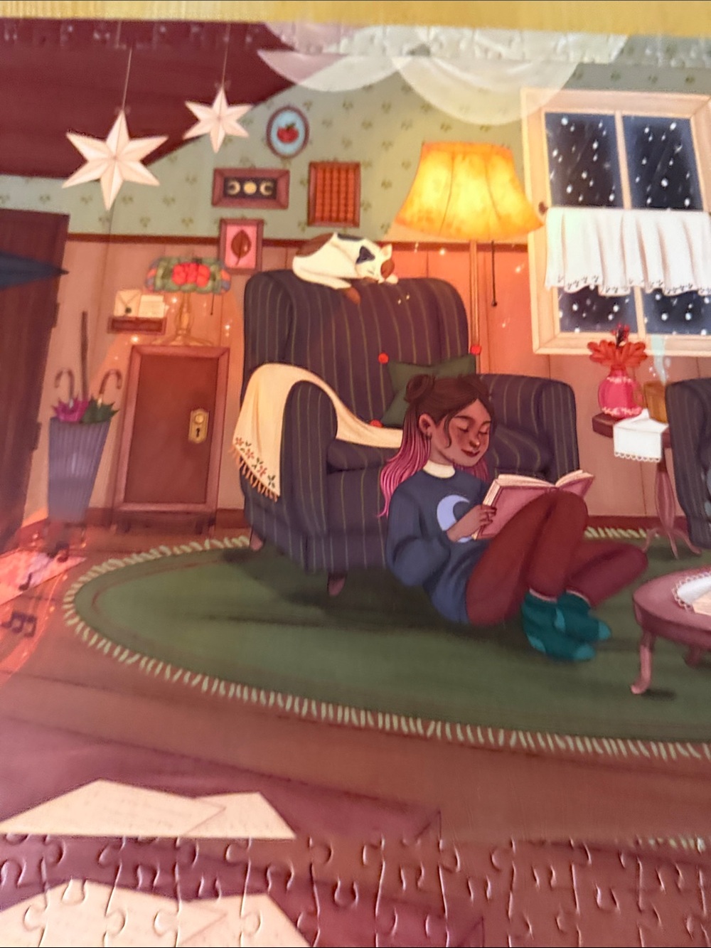 Puzzle by Trevell. 500ct. Cozy Reading